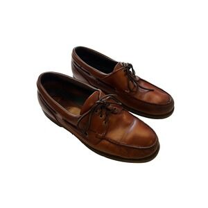 Sebago Docksides Brown Genuine Leather Boat Shoes Loafers Men's Size 14W